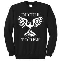 Greeneyed Lizard Wearing Decide To Rise Sweatshirt