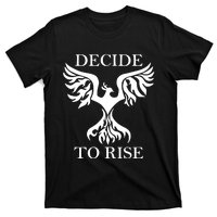 Greeneyed Lizard Wearing Decide To Rise T-Shirt