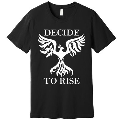 Greeneyed Lizard Wearing Decide To Rise Premium T-Shirt