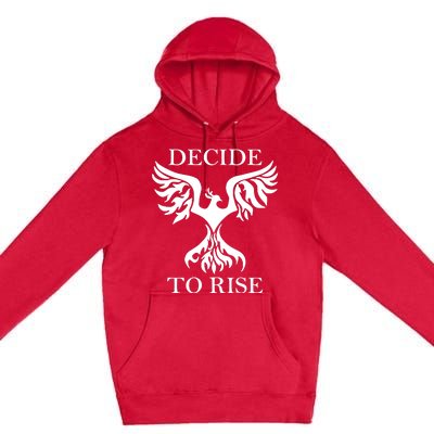 Greeneyed Lizard Wearing Decide To Rise Premium Pullover Hoodie