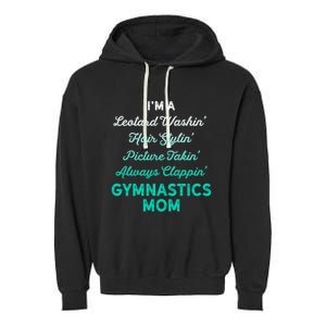 Gymnastics Leotard Washin Mom Teal Gymnast Light Gift Garment-Dyed Fleece Hoodie