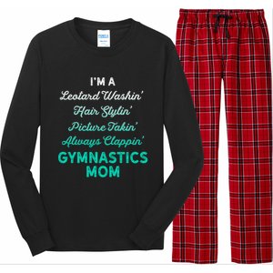 Gymnastics Leotard Washin Mom Teal Gymnast Light Gift Long Sleeve Pajama Set