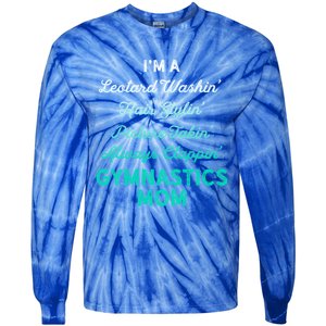 Gymnastics Leotard Washin Mom Teal Gymnast Light Gift Tie-Dye Long Sleeve Shirt