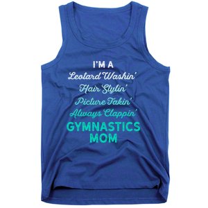 Gymnastics Leotard Washin Mom Teal Gymnast Light Gift Tank Top