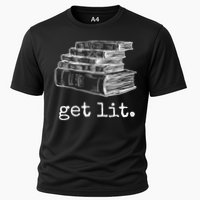 Get Lit With Books Funny Meme Gift For Book Lover, Reading TShirt Performance Shirt