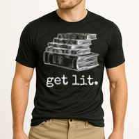 Get Lit With Books Funny Meme Gift For Book Lover, Reading TShirt Performance Shirt