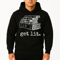 Get Lit With Books Funny Meme Gift For Book Lover, Reading TShirt Hoodie