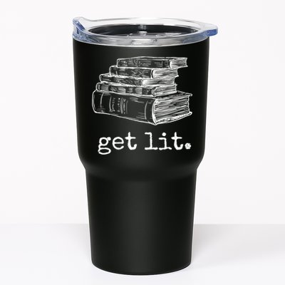 Get Lit With Books Funny Meme Gift For Book Lover, Reading TShirt Tumbler