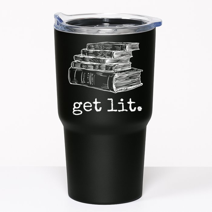 Get Lit With Books Funny Meme Gift For Book Lover, Reading TShirt Tumbler