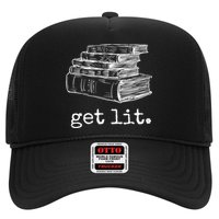 Get Lit With Books Funny Meme Gift For Book Lover, Reading TShirt Hat