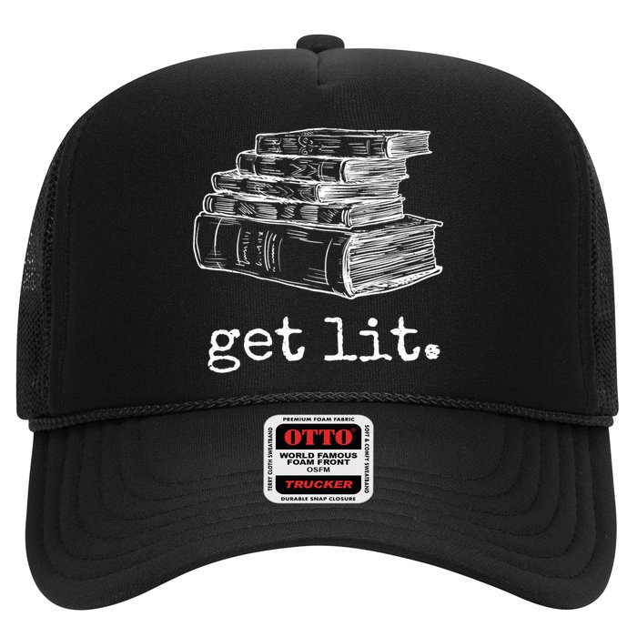 Get Lit With Books Funny Meme Gift For Book Lover, Reading TShirt Hat