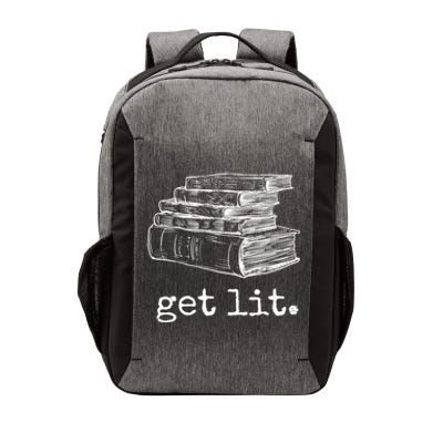 Get Lit With Books Funny Meme Gift For Book Lover, Reading TShirt Vector Backpack