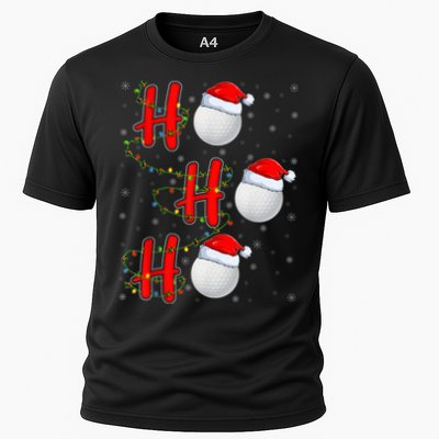 Golf Lighting Xmas Santa Ho Ho Ho Golf Christmas Performance Shirt