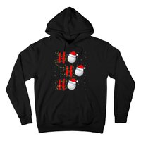 Golf Lighting Xmas Santa Ho Ho Ho Golf Christmas Hoodie