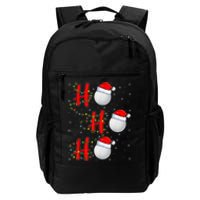 Golf Lighting Xmas Santa Ho Ho Ho Golf Christmas Daily Commute Backpack