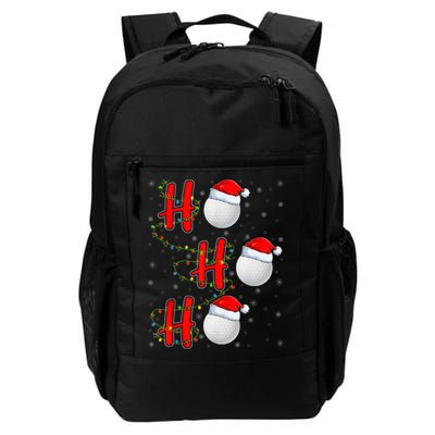 Golf Lighting Xmas Santa Ho Ho Ho Golf Christmas Daily Commute Backpack