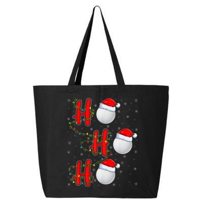 Golf Lighting Xmas Santa Ho Ho Ho Golf Christmas 25L Jumbo Tote