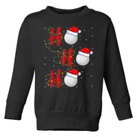 Golf Lighting Xmas Santa Ho Ho Ho Golf Christmas Toddler Sweatshirt