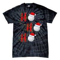 Golf Lighting Xmas Santa Ho Ho Ho Golf Christmas Tie-Dye T-Shirt