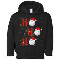 Golf Lighting Xmas Santa Ho Ho Ho Golf Christmas Toddler Hoodie