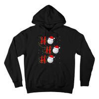 Golf Lighting Xmas Santa Ho Ho Ho Golf Christmas Tall Hoodie