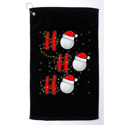 Golf Lighting Xmas Santa Ho Ho Ho Golf Christmas Platinum Collection Golf Towel