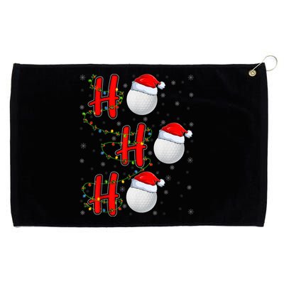 Golf Lighting Xmas Santa Ho Ho Ho Golf Christmas Grommeted Golf Towel