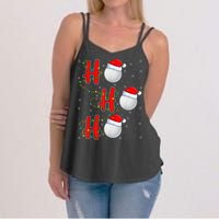 Golf Lighting Xmas Santa Ho Ho Ho Golf Christmas Women's Strappy Tank