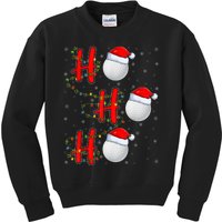 Golf Lighting Xmas Santa Ho Ho Ho Golf Christmas Kids Sweatshirt