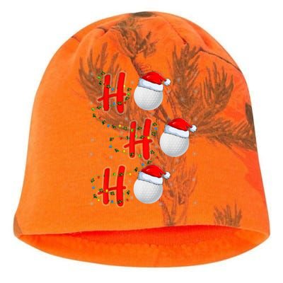 Golf Lighting Xmas Santa Ho Ho Ho Golf Christmas Kati - Camo Knit Beanie