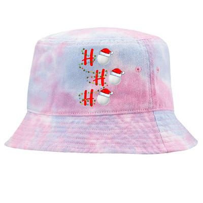 Golf Lighting Xmas Santa Ho Ho Ho Golf Christmas Tie-Dyed Bucket Hat