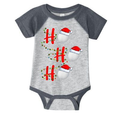 Golf Lighting Xmas Santa Ho Ho Ho Golf Christmas Infant Baby Jersey Bodysuit