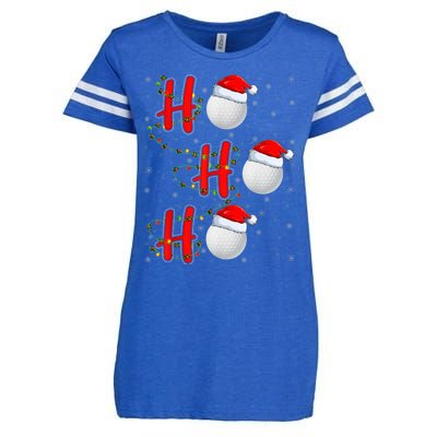 Golf Lighting Xmas Santa Ho Ho Ho Golf Christmas Enza Ladies Jersey Football T-Shirt