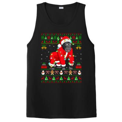 Gorilla Lover Xmas Matching Santa Ugly Gorilla Christmas Gift PosiCharge Competitor Tank