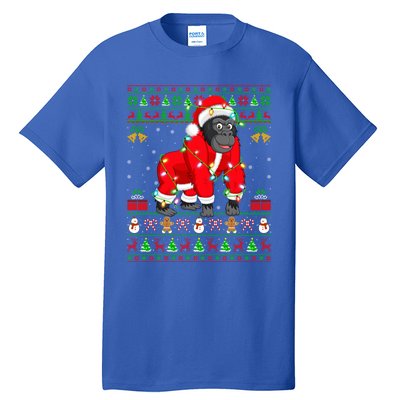 Gorilla Lover Xmas Matching Santa Ugly Gorilla Christmas Gift Tall T-Shirt