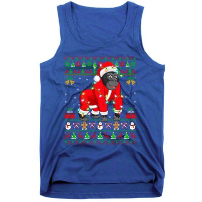 Gorilla Lover Xmas Matching Santa Ugly Gorilla Christmas Gift Tank Top