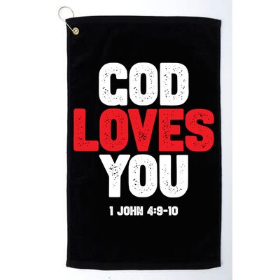 God Loves You Gift Golf Towel