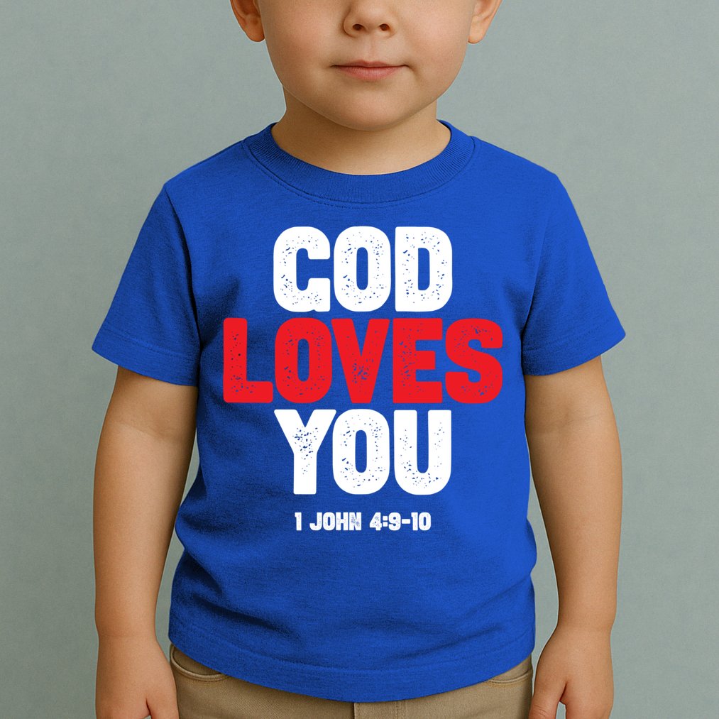God Loves You Gift Toddler T-Shirt