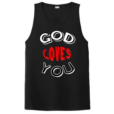 God Loves You Gift PosiCharge Competitor Tank