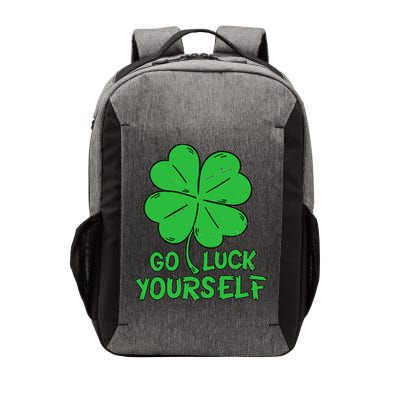 Go Luck Yourself St Patrick's Day Four Leaf Clover Lucky Vector Backpack