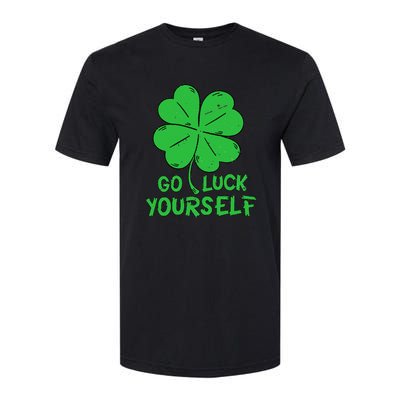 Go Luck Yourself St Patrick's Day Four Leaf Clover Lucky Softstyle CVC T-Shirt