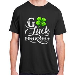 Go Luck Yourself St Patricks Day Lucky Clover Irish Adult ChromaSoft Performance T-Shirt