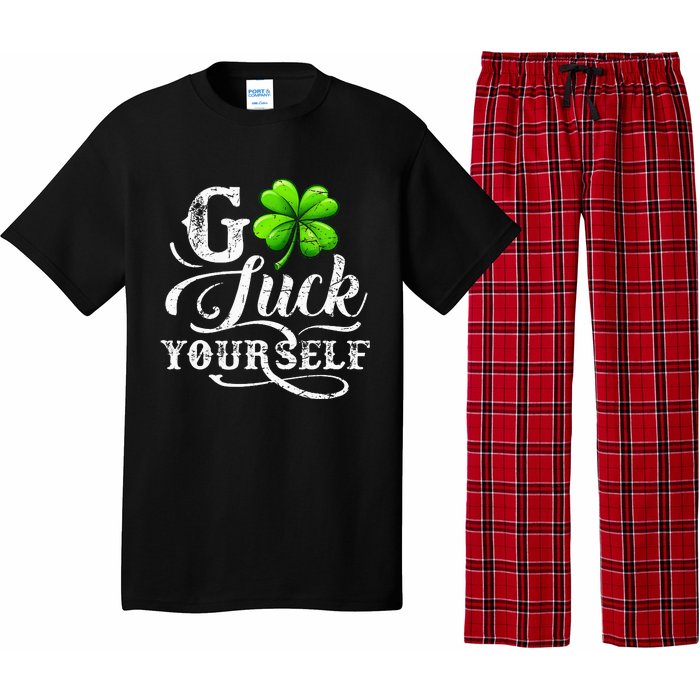 Go Luck Yourself St Patricks Day Lucky Clover Irish Pajama Set