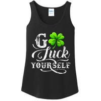 Go Luck Yourself St Patricks Day Lucky Clover Irish Ladies Essential Tank