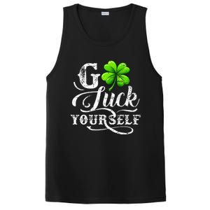 Go Luck Yourself St Patricks Day Lucky Clover Irish PosiCharge Competitor Tank