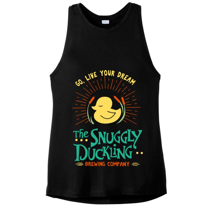 Go Live Your Dream The Snuggly Duckling Ladies PosiCharge Tri-Blend Wicking Tank