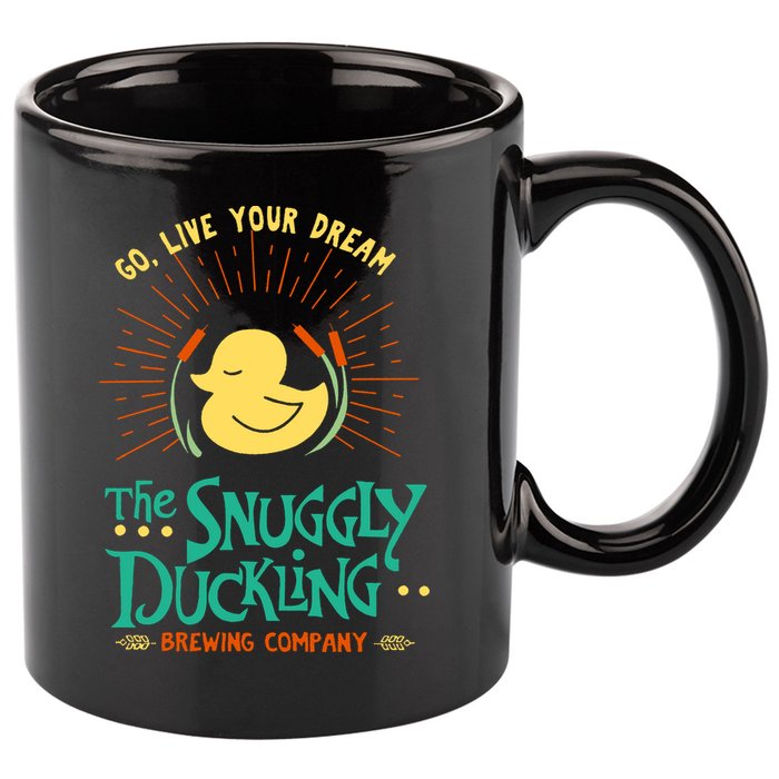 Go Live Your Dream The Snuggly Duckling 11oz C Handle Ceramic Mug