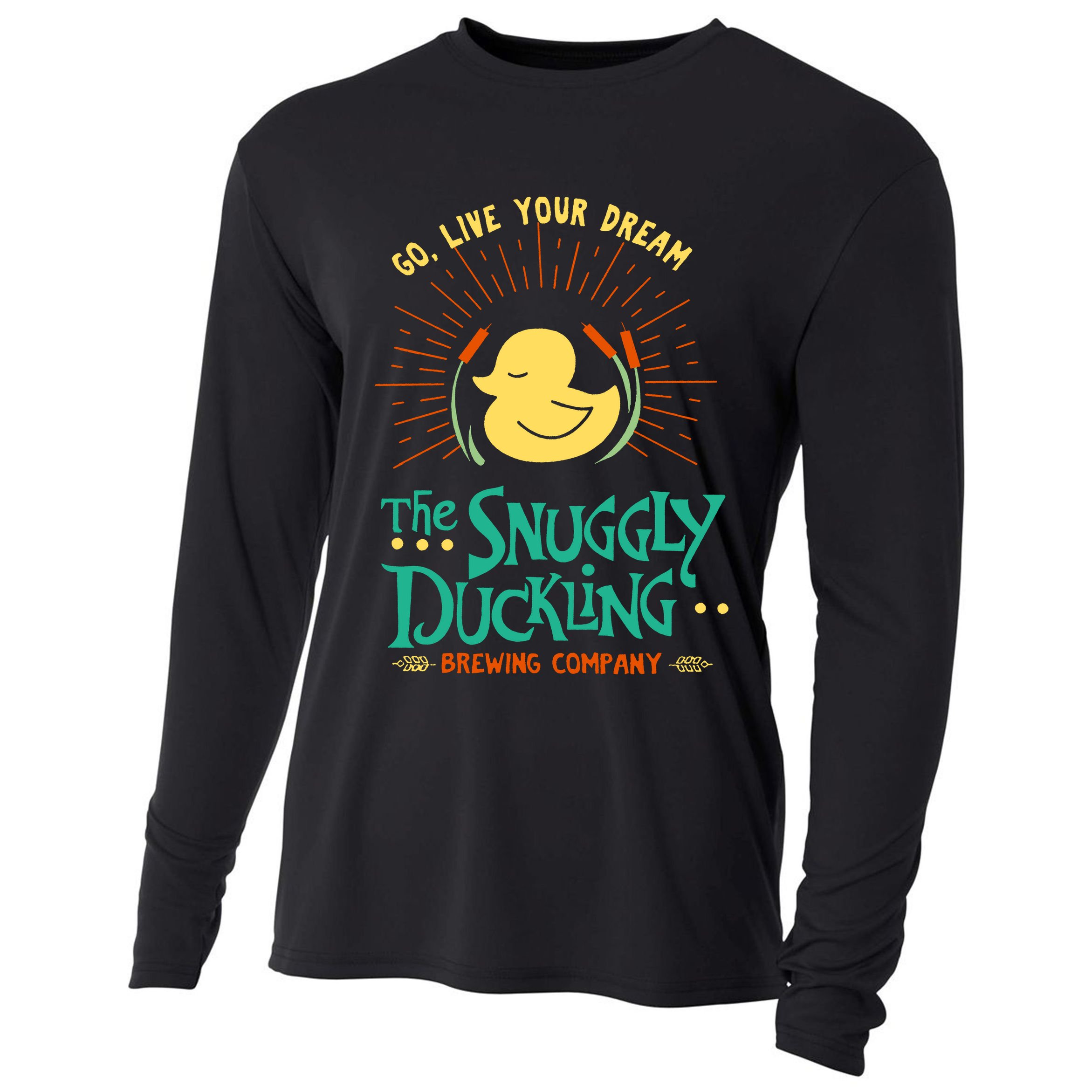 Go Live Your Dream The Snuggly Duckling Cooling Performance Long Sleeve Crew