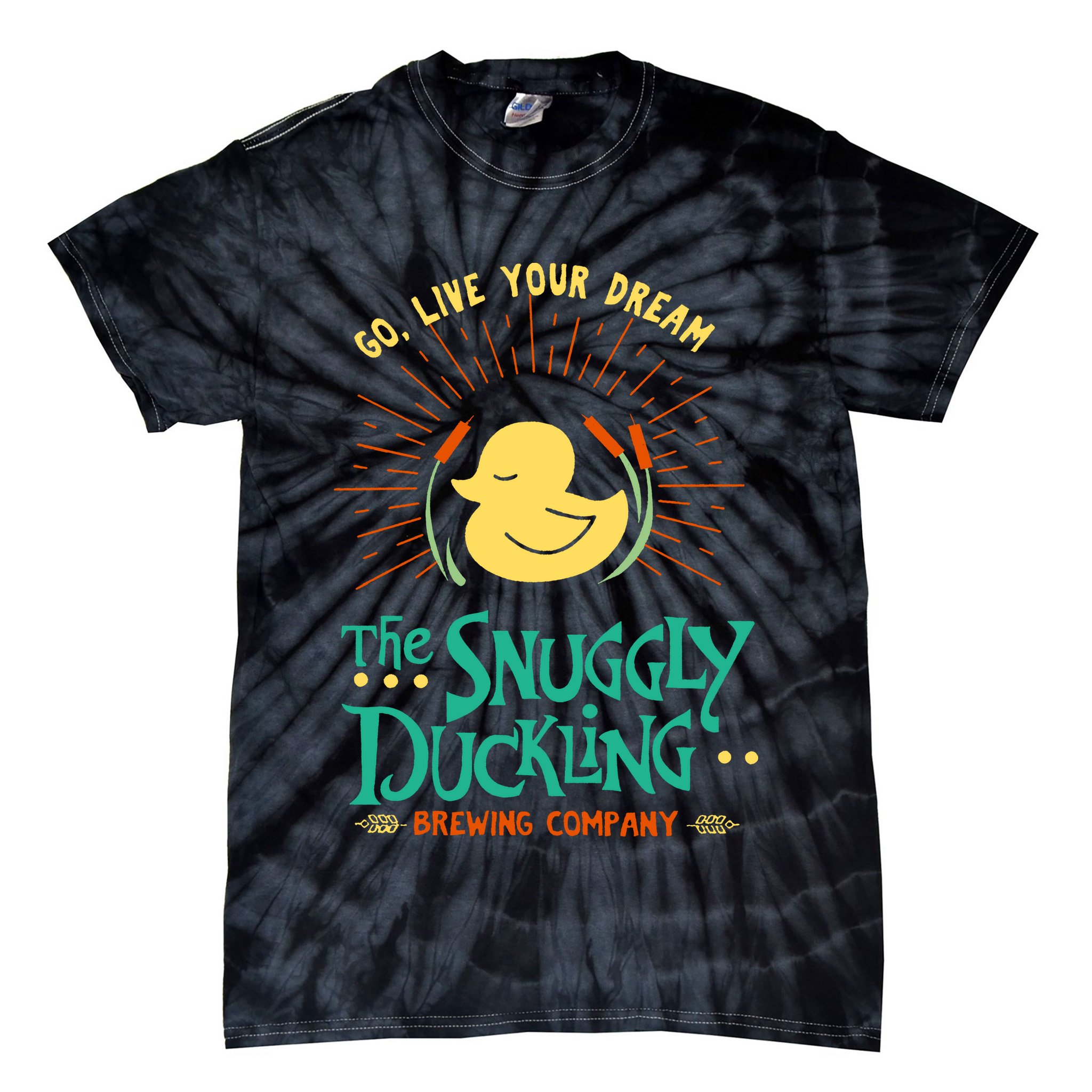 Go Live Your Dream The Snuggly Duckling Tie-Dye T-Shirt