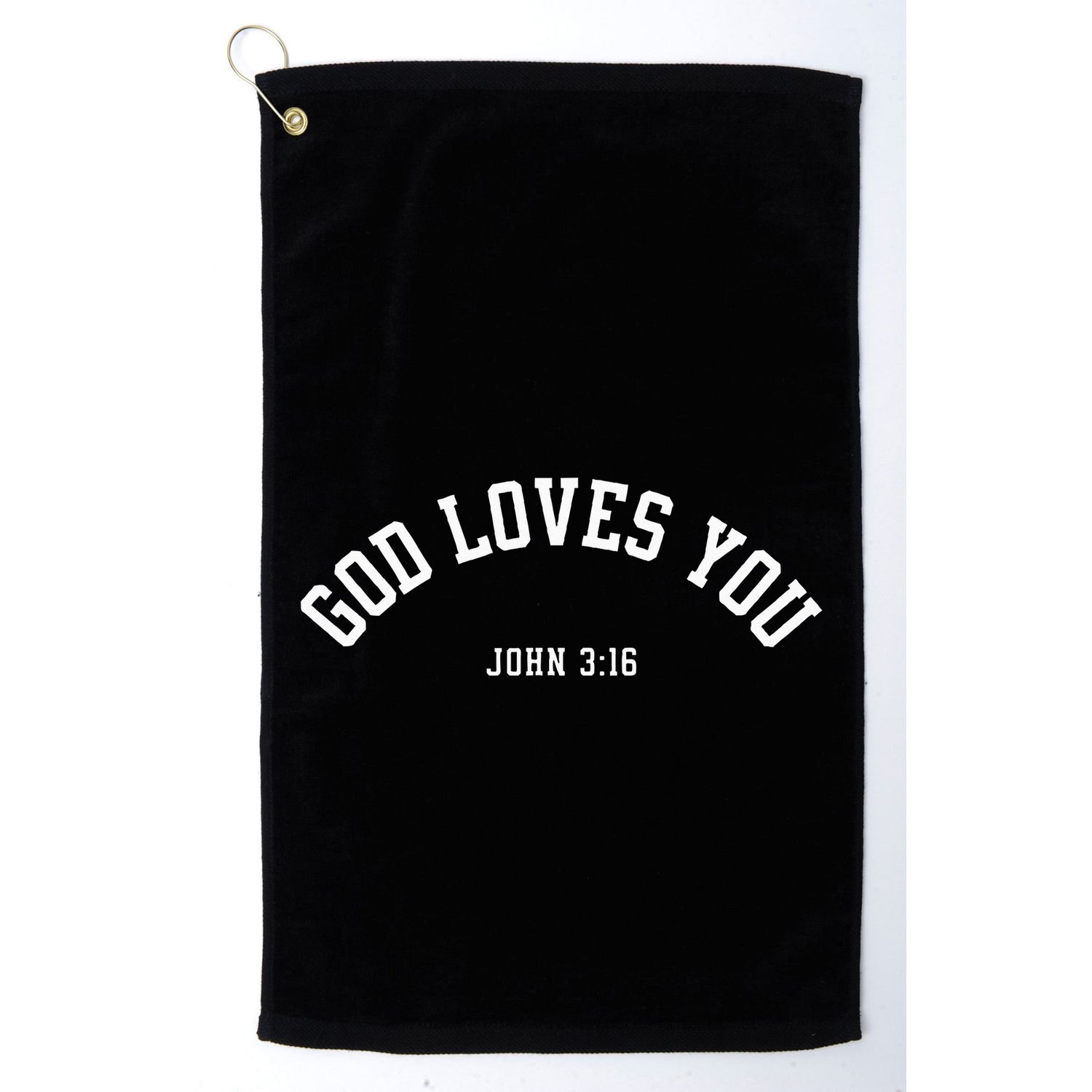 God Loves You John 316 Christian Inspirational Golf Towel